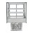 Cossiga Tower STG Refrigerated Drop-in Display w/Solid Front Glass & Rear Sliding Doors 600mm