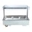 Cossiga Linear Series Drop-in Bain Marie 3x1/1GN w/Flat Top Sneeze Guard 1145mm