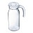 Arcoroc Spring Glass Jugs with Lid 1Ltr (6 Pack)