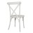 Bolero Manhattan Cross-Back Resin Chairs Limewash (4 Pack)
