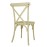 Bolero Manhattan Cross-Back Resin Chairs Natural (4 Pack)