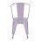 Bolero Bistro Metal Chairs Lilac Pop (4 Pack)