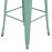 Bolero Bistro Metal High Stools Olive Green (4 Pack)