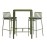 Tenby Outdoor Poseur Set in Jade (2 Poseur Sets Pack)