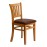 Manhattan Dining Chairs in Soft Oak with Bison Espresso Seat (2 Pack)
