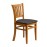 Manhattan Dining Chairs in Soft Oak with Shetland Smoke Seat (2 Pack)