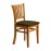 Manhattan Dining Chairs in Soft Oak with Shetland Forest Seat (2 Pack)