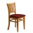 Manhattan Dining Chairs in Soft Oak with Shetland Scarlett Seat (2 Pack)