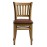 Manhattan Dining Chairs in Weathered Oak with Bison Espresso Seat (2 Pack)