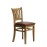 Manhattan Dining Chairs in Weathered Oak with Bison Espresso Seat (2 Pack)