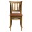 Manhattan Dining Chairs in Weathered Oak with Bison Tan Seat (2 Pack)
