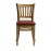 Manhattan Dining Chairs in Weathered Oak with Bison Bordeaux Seat (2 Pack)