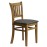 Manhattan Dining Chairs in Weathered Oak with Shetland Smoke Seat (2 Pack)