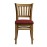 Manhattan Dining Chairs in Weathered Oak with Shetland Scarlett Seat (2 Pack)