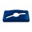 Rubbermaid Slim Jim Mixed Recycling Blue Lid