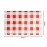 Fiesta Compostable Red Gingham Greaseproof Sheets 310x190mm (200 Pack)
