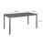 Bolero Valletta Grey Slatted Outdoor Table 1560mm