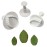 PME Foliage Veined Rose Leaf Plunger Cutter (3 Pack)