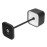 Olympia Lucca Table Lamp Squared Dome Black 200mm