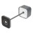 Olympia Lucca Table Lamp Squared Dome Grey 200mm