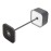 Olympia Lucca Table Lamp Squared Dome Grey 300mm