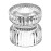 Olympia Ridged Glasses Tealight/Candles Holders 52x52mm (6 Pack)