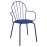Bolero Adeline Arm Chairs Dark Navy (4 Pack)