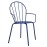 Bolero Adeline Arm Chairs Dark Navy (4 Pack)