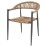Bolero Eden PE Twist Rattan Outdoor Arm Chair Natural (4 Pack)