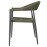 Bolero Eden PE Twist Rattan Outdoor Arm Chair Green (4 Pack)