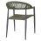 Bolero Eden PE Twist Rattan Outdoor Arm Chair Green (4 Pack)
