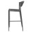 Bolero Eden PE Twist Rattan Outdoor Bar Stool Charcoal (2 Pack)
