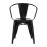 Bolero Bistro Curve Armchairs Black (4 Pack)