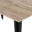 Bolero Bistro Dining Table Mango Wood Top Black Frame 1450mm