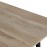 Bolero Bistro Dining Table Mango Wood Top Black Frame 1450mm