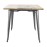 Bolero Bistro Dining Table Mango Wood Top Gunmetal Frame 1450mm