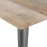 Bolero Bistro Dining Table Mango Wood Top Gunmetal Frame 1450mm