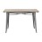Bolero Bistro Dining Table Slatted Mango Wood Top Gunmetal 1200mm