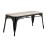 Bolero Bistro Indoor Bench Mango Wood & Black Frame 1000mm (2 Pack)