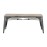 Bolero Bistro Indoor Bench Mango Wood & Gunmetal Frame 1000mm (2 Pack)