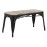 Bolero Bistro Indoor Bench Slatted Mango Wood & Black Frame 850mm (2 Pack)