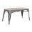 Bolero Bistro Indoor Bench Slatted Mango Wood & Gunmetal Frame 850mm (2 Pack)