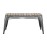 Bolero Bistro Indoor Bench Slatted Mango Wood & Gunmetal Frame 850mm (2 Pack)