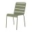 Bolero Amalfi Slatted Steel Side Chairs Olive Green (4 Pack)