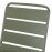 Bolero Amalfi Slatted Steel Side Chairs Olive Green (4 Pack)