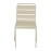 Bolero Amalfi Slatted Steel Side Chairs Taupe (4 Pack)