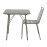 Bolero Amalfi Square Slatted Steel Folding Table Olive Green 700mm