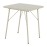 Bolero Amalfi Square Slatted Steel Folding Table Taupe 700mm
