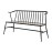 Bolero Alma Curved Back Slatted Bench