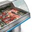 Zoin Saigon Fish Counter Grey with Azure Trim 1500mm